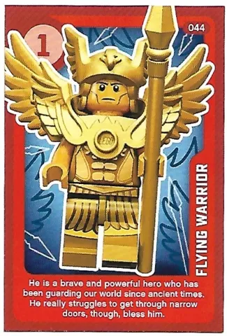 Create the World Living Amazingly Trading Card #044 Flying Warrior