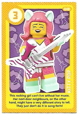 Create the World Living Amazingly Trading Card #048 Kitty Pop