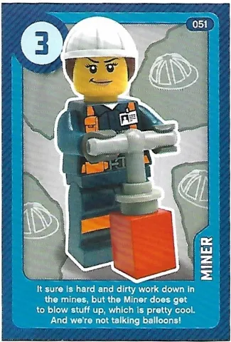 Create the World Living Amazingly Trading Card #051 Miner