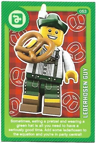 Create the World Living Amazingly Trading Card #053 Lederhosen Guy