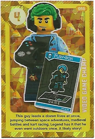 Create the World Living Amazingly Trading Card #055 Video Game Champ