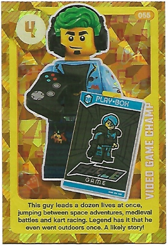 Create the World Living Amazingly Trading Card #055 Video Game Champ