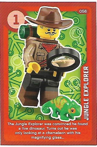 Create the World Living Amazingly Trading Card #056 Jungle Explorer