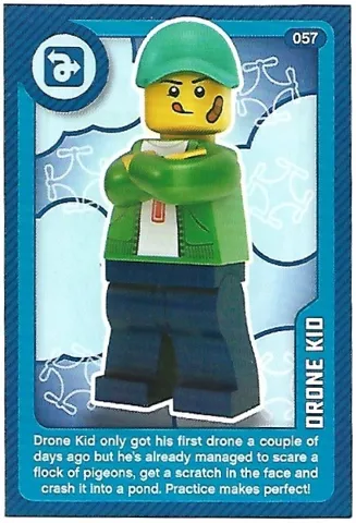 Create the World Living Amazingly Trading Card #057 Drone Kid