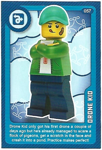 Create the World Living Amazingly Trading Card #057 Drone Kid