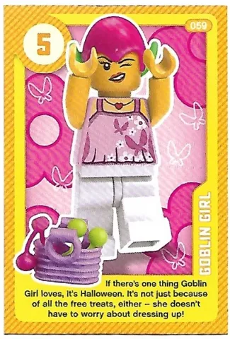 Create the World Living Amazingly Trading Card #059 Goblin Girl