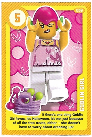 Create the World Living Amazingly Trading Card #059 Goblin Girl