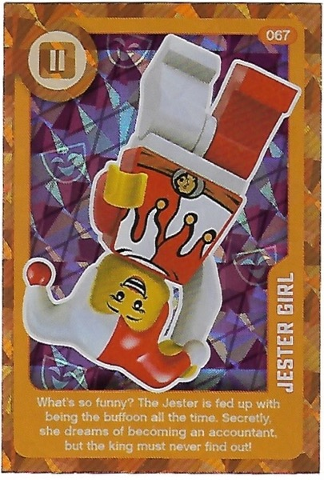 Create the World Living Amazingly Trading Card #067 Jester Girl