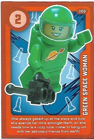 Create the World Living Amazingly Trading Card #068 Green Space Woman