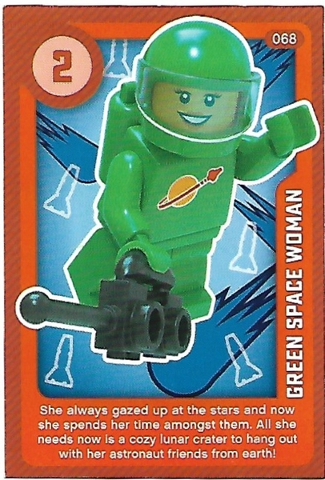 Create the World Living Amazingly Trading Card #068 Green Space Woman