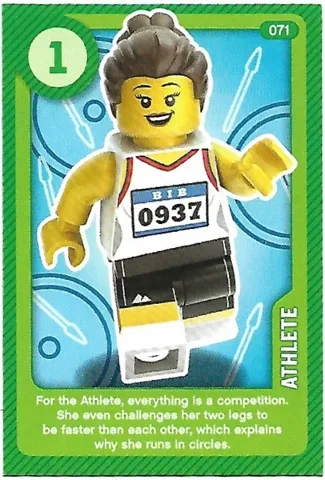 Create the World Living Amazingly Trading Card #071 Athlete