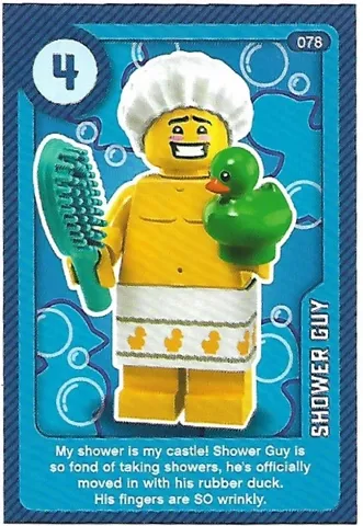Create the World Living Amazingly Trading Card #078 Shower Guy
