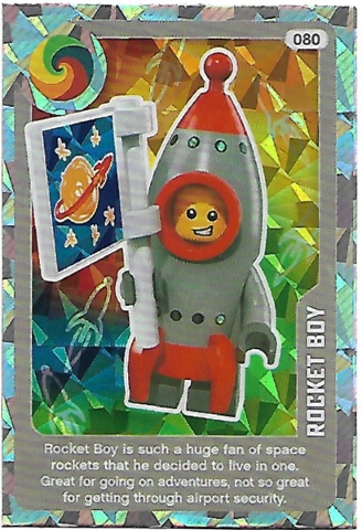 Create the World Living Amazingly Trading Card #080 Rocket Boy