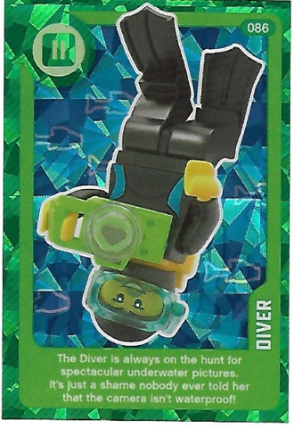 Create the World Living Amazingly Trading Card #086 Diver