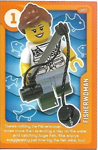 Create the World Living Amazingly Trading Card #087 Fisherwoman