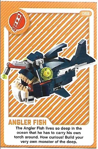 Create the World Living Amazingly Trading Card #088 Anglerfish