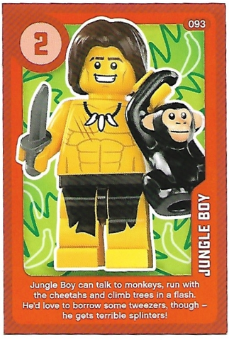 Create the World Living Amazingly Trading Card #093 Jungle Boy