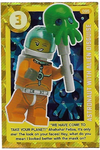 Create the World Living Amazingly Trading Card #095 Astronaut with Alien Disguise