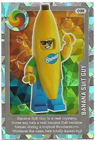 Create the World Living Amazingly Trading Card #098 Banana Suit Guy