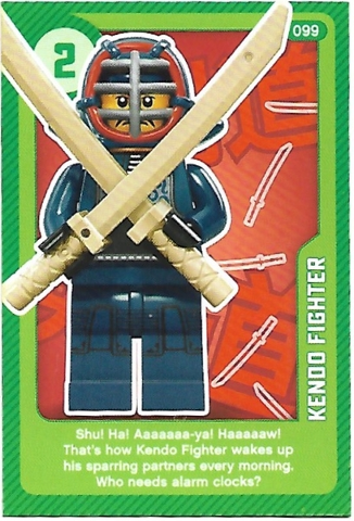 Create the World Living Amazingly Trading Card #099 Kendo Fighter