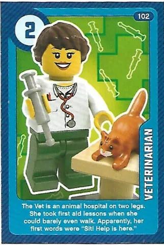 Create the World Living Amazingly Trading Card #102 Veterinarian
