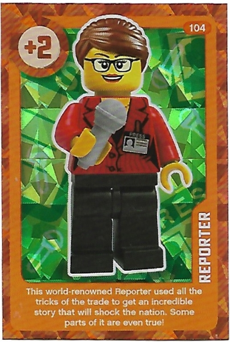 Create the World Living Amazingly Trading Card #104 Reporter