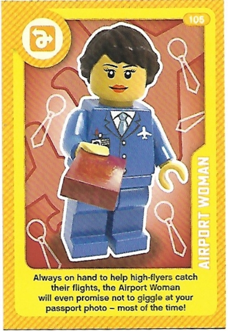 Create the World Living Amazingly Trading Card #105 Airport Woman