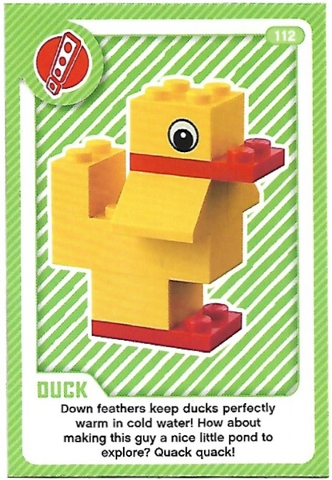 Create the World Living Amazingly Trading Card #112 Duck