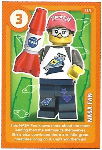 Create the World Living Amazingly Trading Card #113 NASA Fan