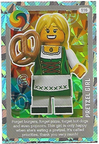 Create the World Living Amazingly Trading Card #116 Pretzel Girl