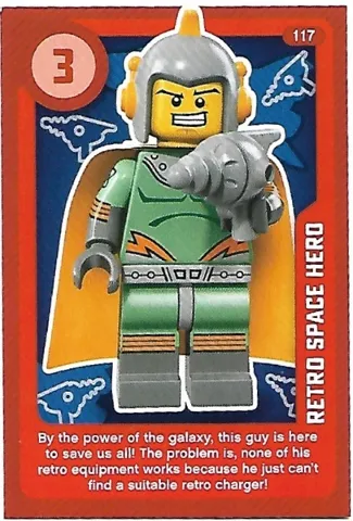 Create the World Living Amazingly Trading Card #117 Retro Space Hero