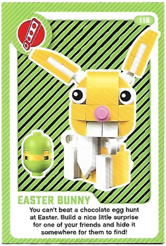 Create the World Living Amazingly Trading Card #118 Easter Bunny
