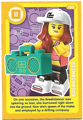 Create the World Living Amazingly Trading Card #120 Breakdancer