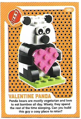 Create the World Living Amazingly Trading Card #121 Valentine Panda