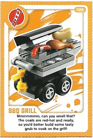 Create the World Living Amazingly Trading Card #126 BBQ Grill