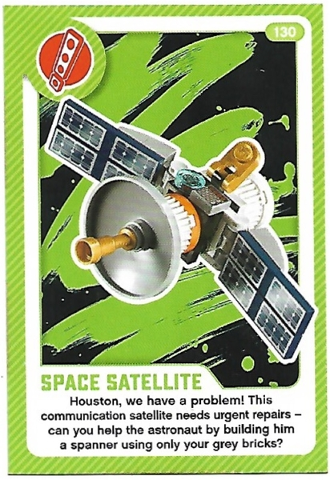 Create the World Living Amazingly Trading Card #130 Space Satellite