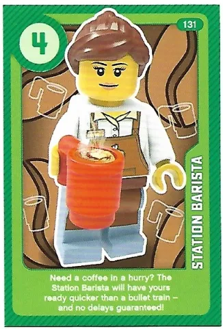 Create the World Living Amazingly Trading Card #131 Station Barista