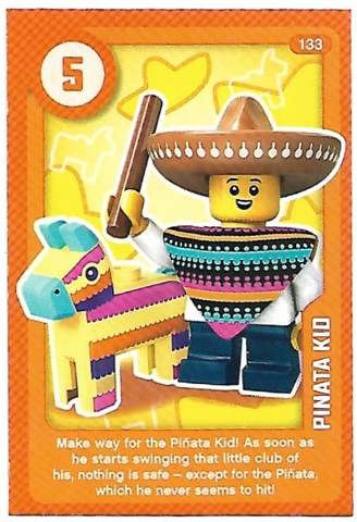 Create the World Living Amazingly Trading Card #133 Pinata Kid