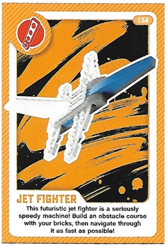 Create the World Living Amazingly Trading Card #134 Jet Fighter