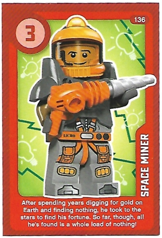 Create the World Living Amazingly Trading Card #136 Space Miner