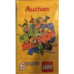 Create the World Trading Cards - Pack of 6 (French - Auchan)