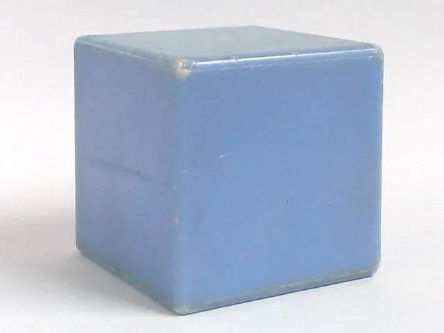 Plastic Cube with Rattle