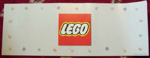 Display Sign LEGO Logo Paperboard Wide
