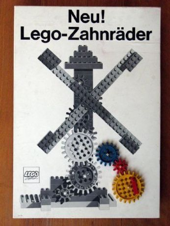 Display Sign Large 'Neu! Lego-Zahnräder' (Lego gears)