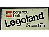 Display Sign Medium Long Metal Legoland - Cars you build