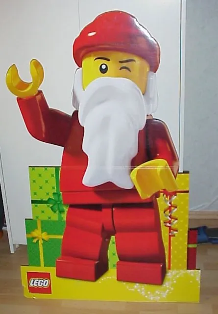 Display Sign Minifigure Santa with Motorized Waving Arm Christmas 2011 (goes with Folding Backdrop)