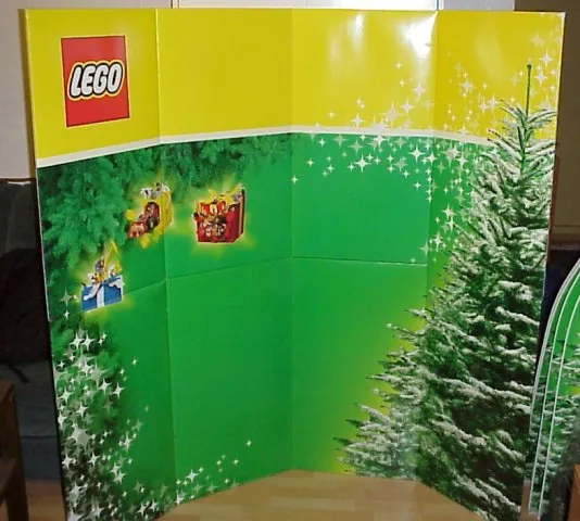 Display Sign Folding Backdrop Christmas 2011 (goes with Waving Santa)