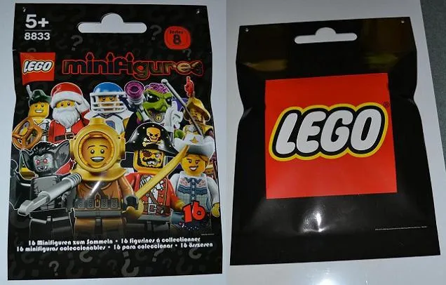 Display Sign Hanging, Collectible Minifigures Series 8 Bag