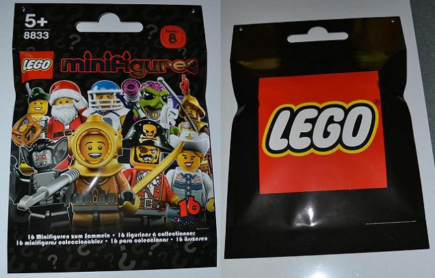 Display Sign Hanging, Collectible Minifigures Series 8 Bag