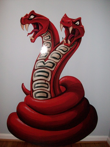 Display Sign Hanging, Ninjago Fangtom